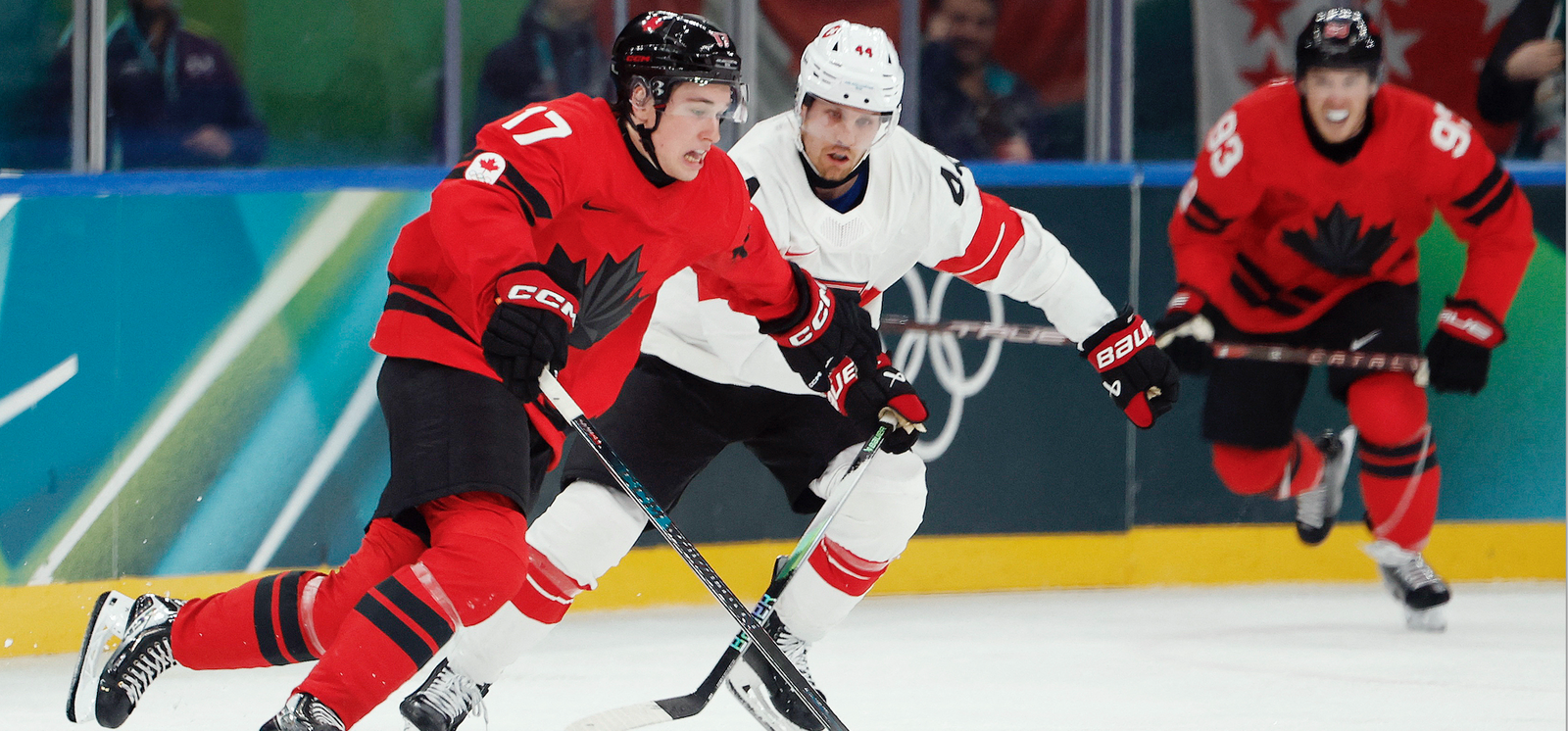Macklin Celebrini was seven years old when Sidney Crosby last won gold at the 2014 Olympics. Now, the 19-year-old Celebrini is playing on the same team as the 38-year-old captain, and he's on a line with superstars.
