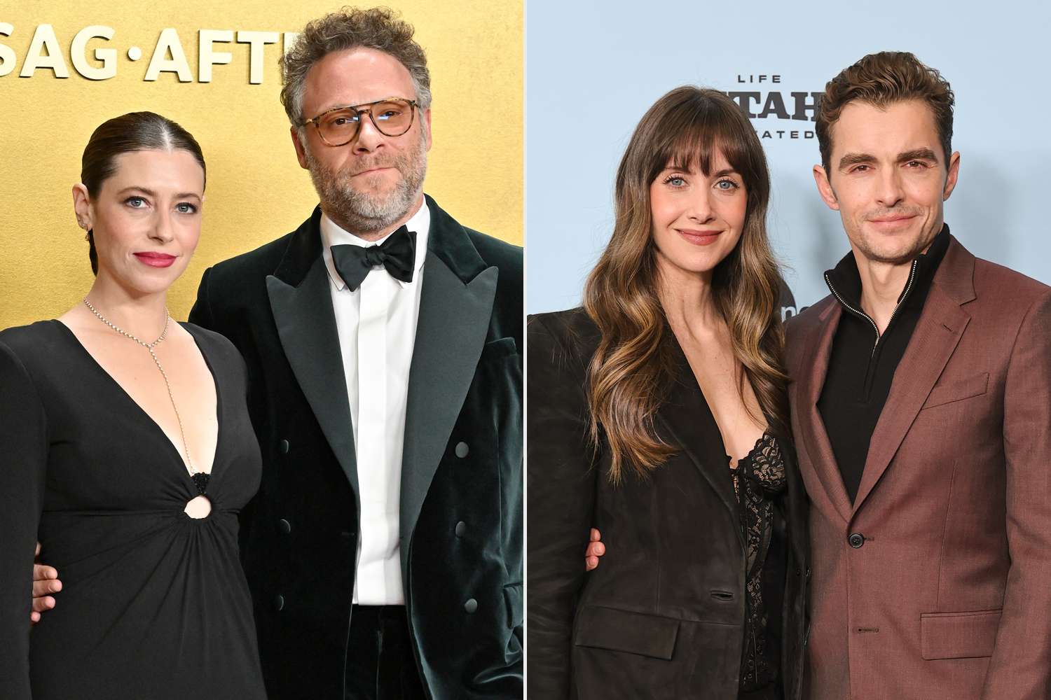 Seth Rogen and Lauren Miller Rogen ; Alison Brie and Dave FrancoCredit: Getty(2)