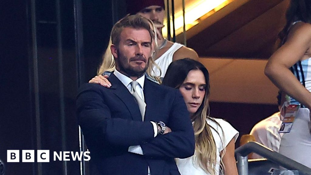 David Beckham consoled by Victoria after England’s World Cup ends David Beckham consoled by Victoria after England's World Cup ends