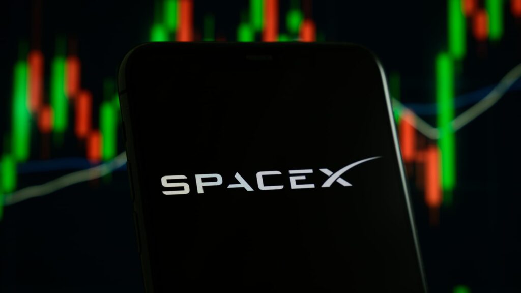 SpaceX stock sinks for a second SpaceX stock sinks for a second