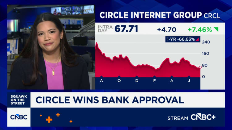 Circle wins bank approval