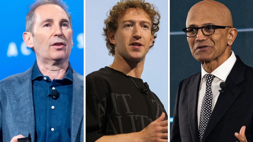 Amazon, Meta and Microsoft face skeptical investors this week after Google report sparked sell Amazon, Meta and Microsoft face skeptical investors this week after Google report sparked sell