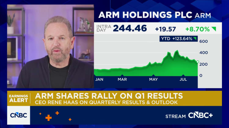 Arm CEO Rene Haas on Q1 results: 'Demand for the product is great'