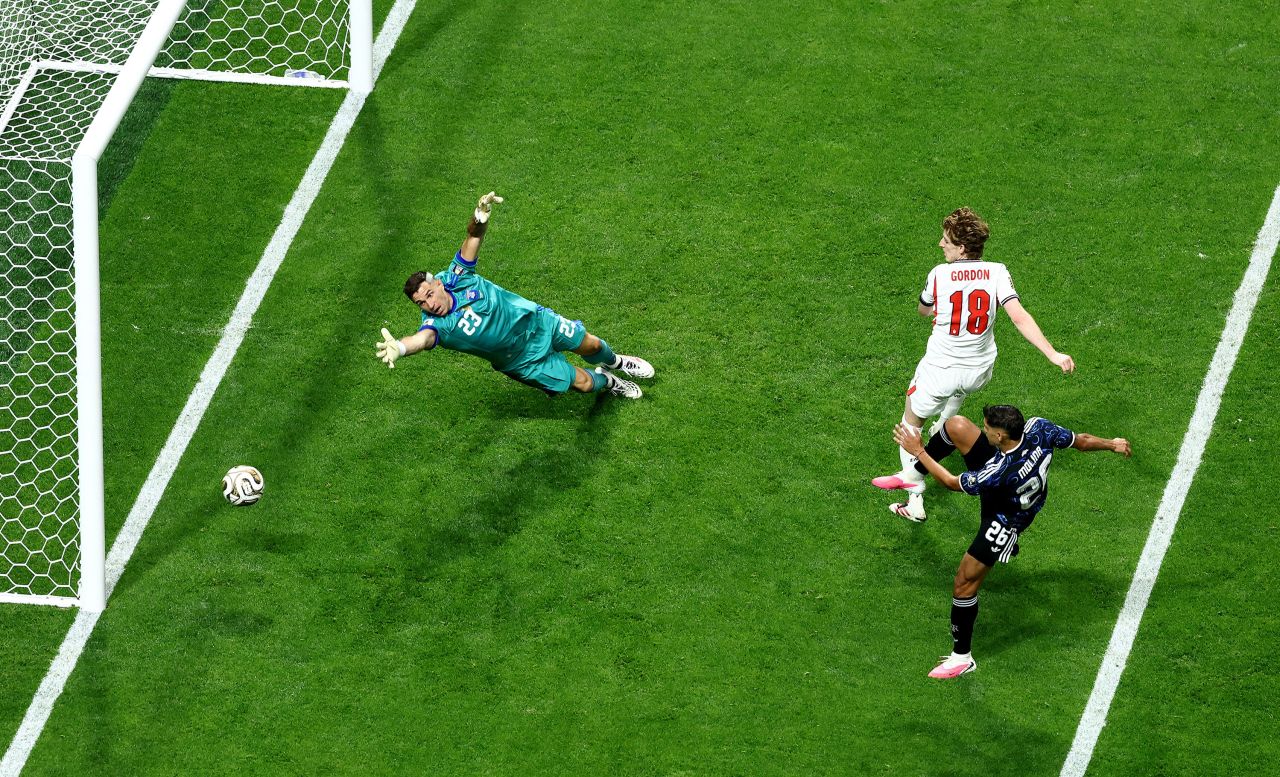 England's Anthony Gordon turned in a Morgan Rogers cross in the 55th minute to give the Three Lions a 1-0 lead.