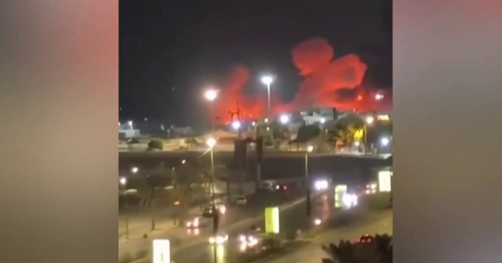 Thick smoke and flames seen in Iran as U.S. launches retaliatory strikes Thick smoke and flames seen in Iran as U.S. launches retaliatory strikes