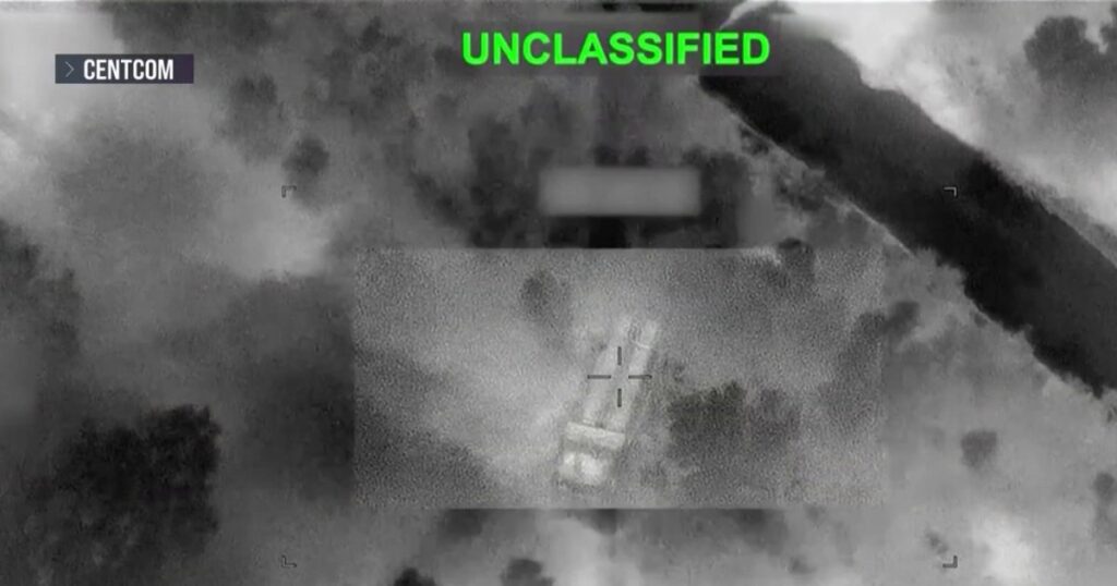 New video showing U.S. strikes on Iran New video showing U.S. strikes on Iran