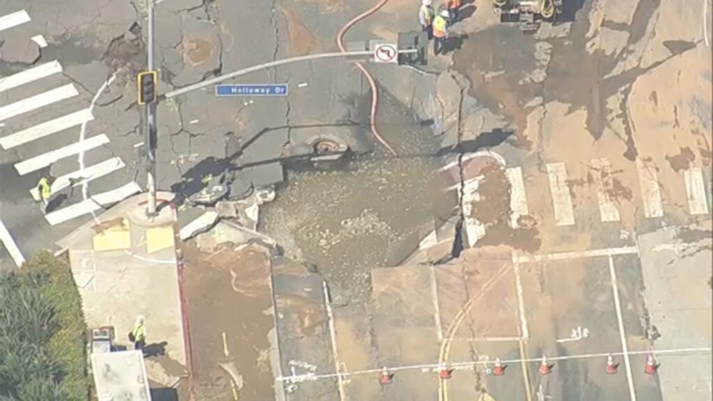 Century-old ruptured water main in West Hollywood was slated for replacement under LADWP project