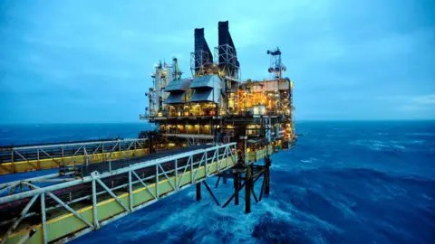 WPA Pool A general view of the BP ETAP (Eastern Trough Area Project) oil platform in the North Sea on February 24, 2014, around 100 miles east of Aberdeen, Scotland.