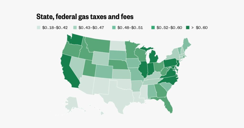 The federal gas tax is on Trump’s hit list. Data shows how much would be saved without it. The federal gas tax is on Trump’s hit list. Data shows how much would be saved without it.