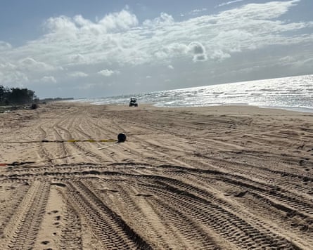 One of the basketball-size objects on the sand at Forrest Beach