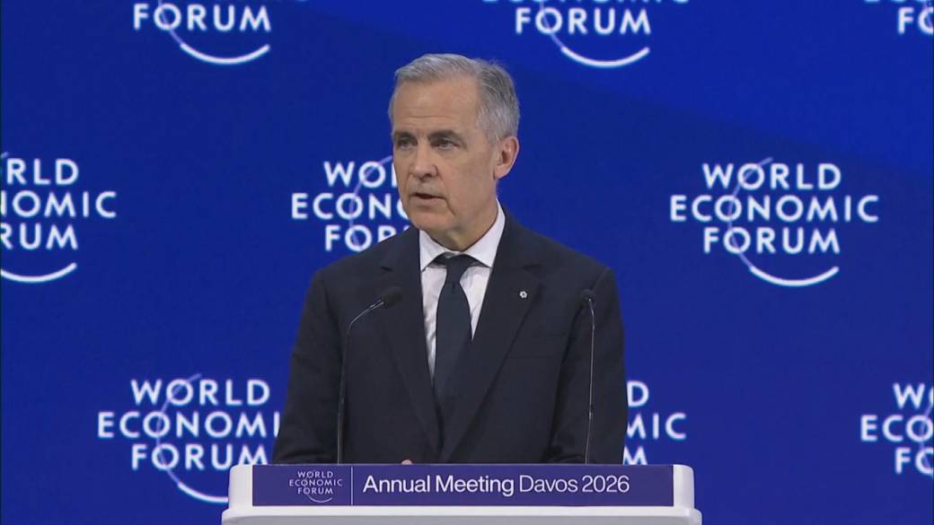 Click to play video: 'Carney’s World Economic Forum speech warns of ‘brutal reality’'