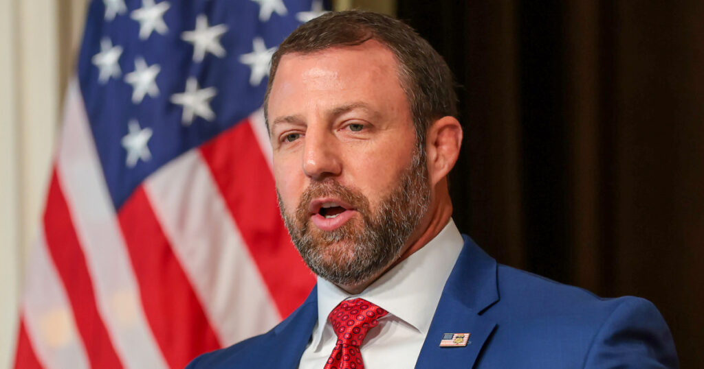 Homeland Security Secretary Markwayne Mullin threatens states over elections Homeland Security Secretary Markwayne Mullin threatens states over elections