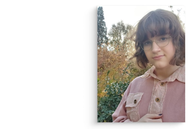 May Pollard after beginning her transition as a teenager.