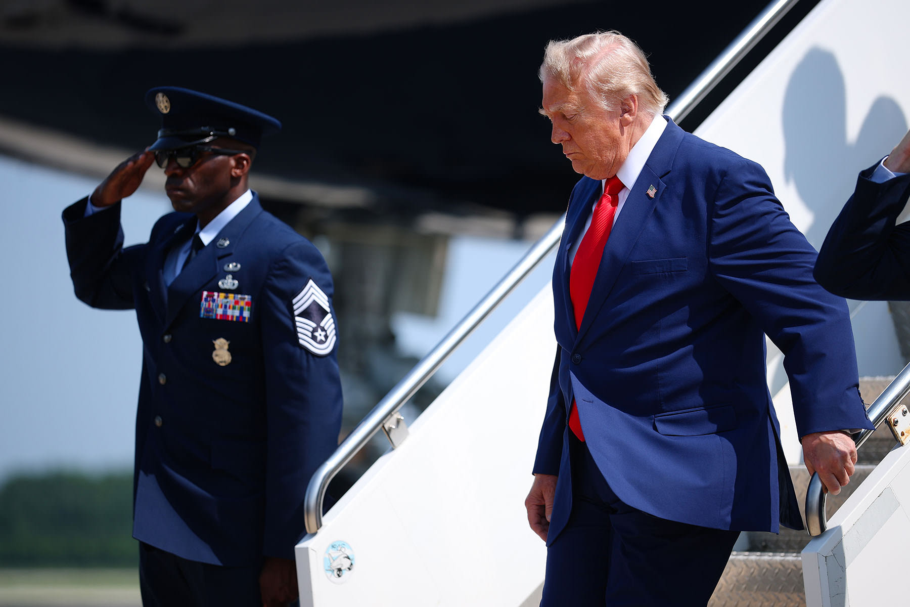 President Trump Attends Dignified Transfer For Fallen US Troops In Delaware