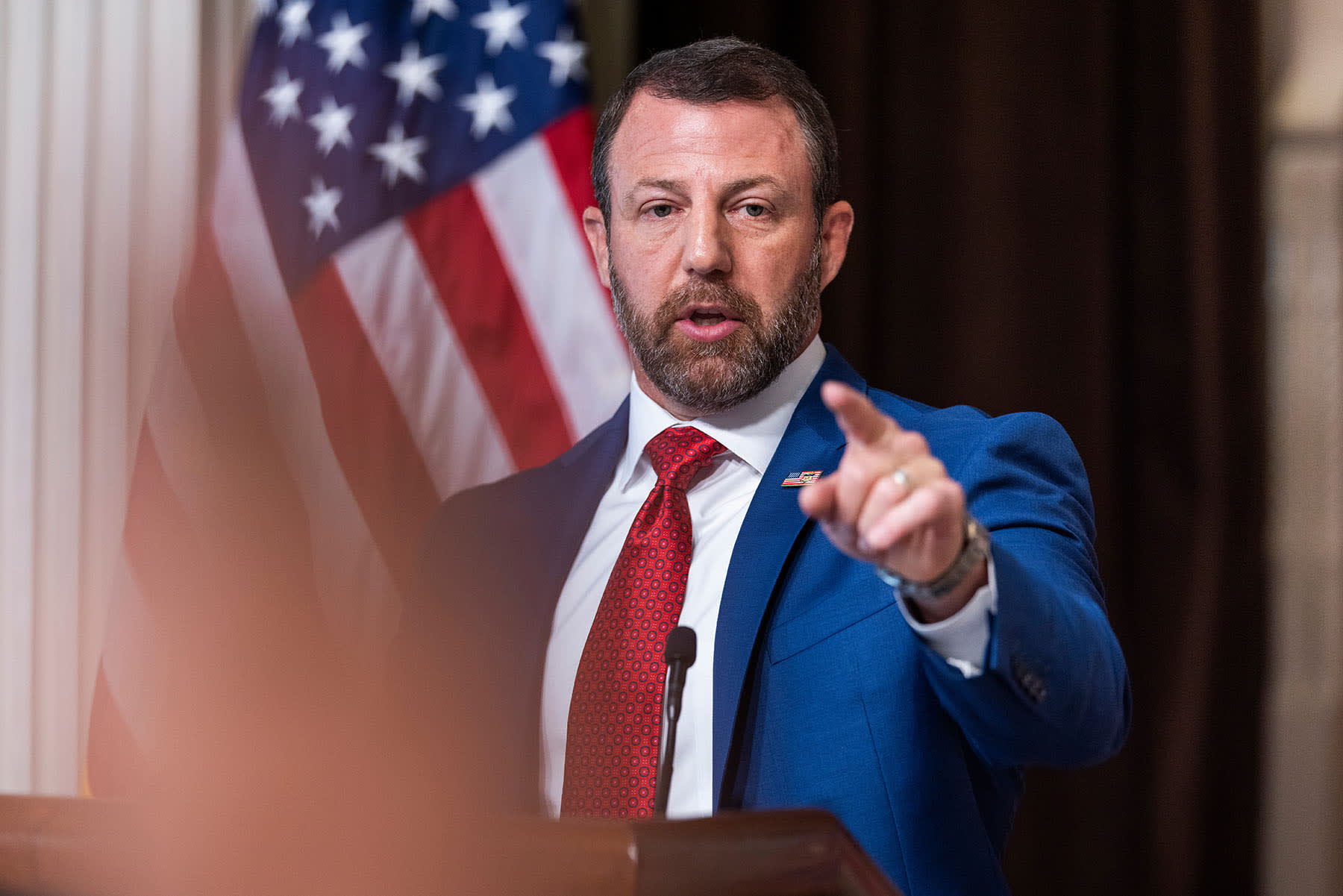 DHS Secretary Markwayne Mullin Holds News Conference
