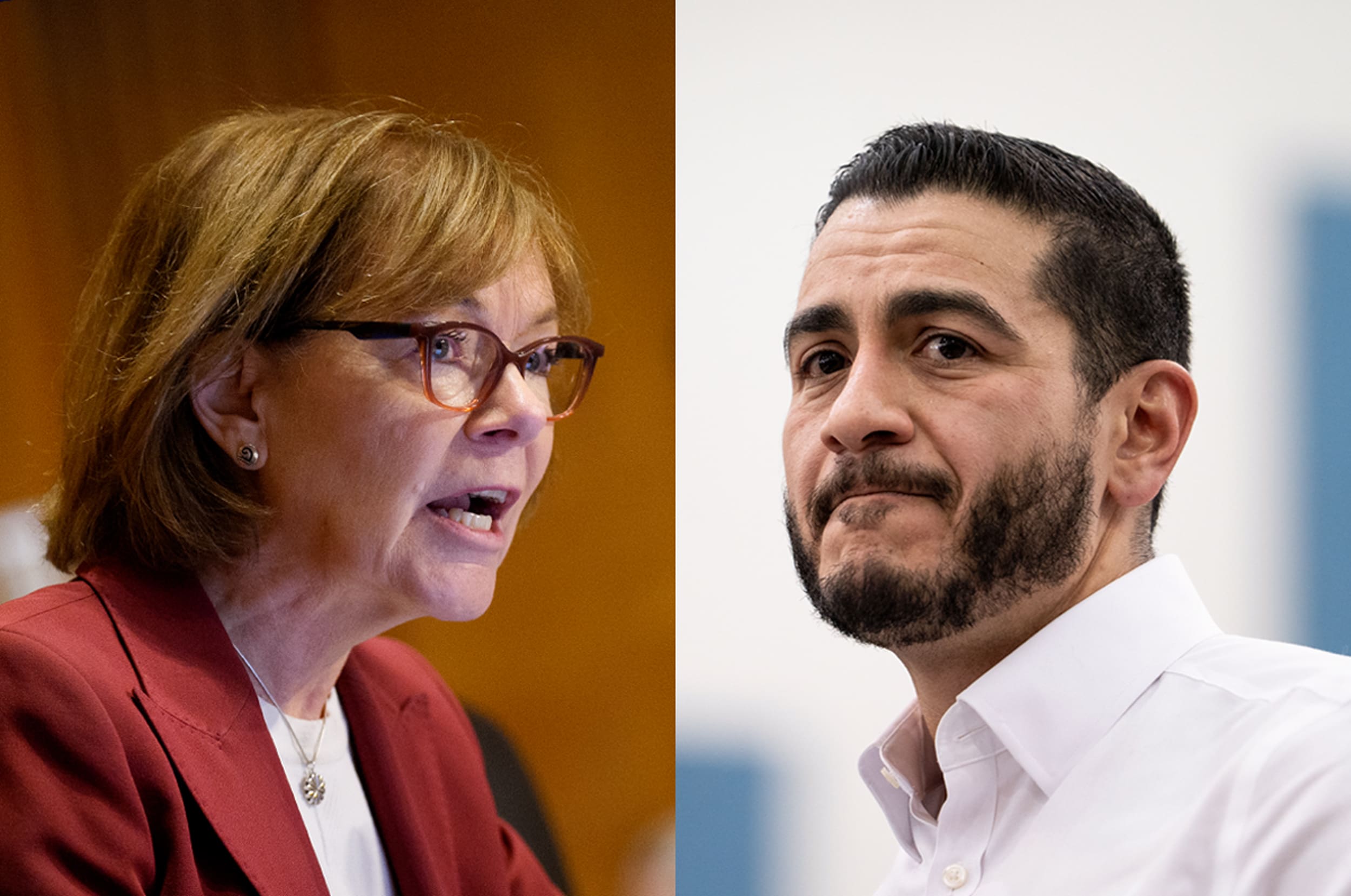 Sen. Tina Smith, D-Mn and Abdul El-Sayed