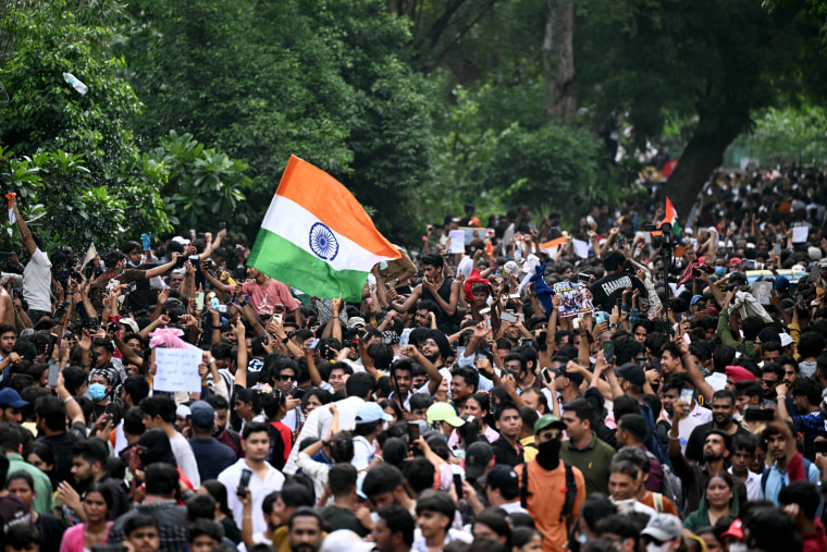 INDIA-POLITICS-EDUCATION-PROTEST