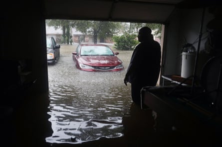 a person looking at a car
