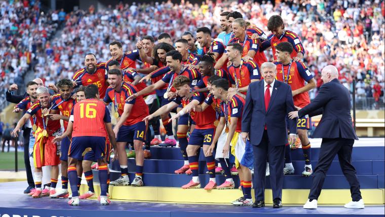 Why Spain cropped Donald Trump out of World Cup celebration photos Why Spain cropped Donald Trump out of World Cup celebration photos
