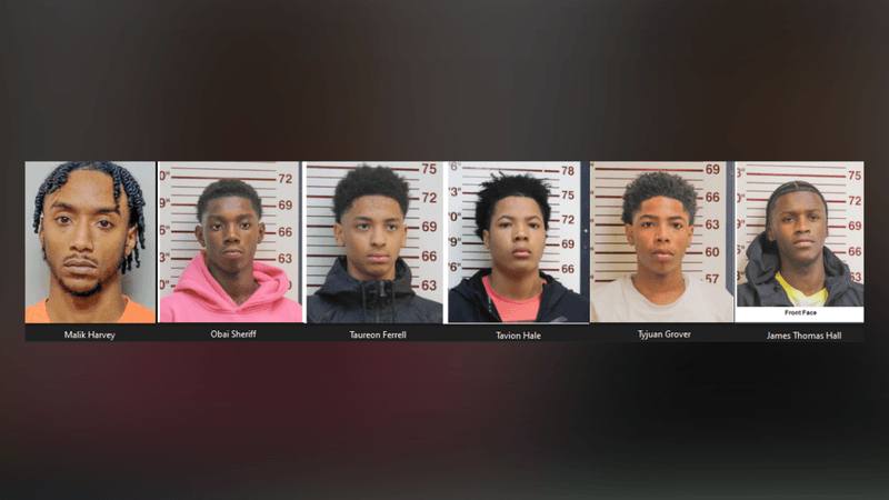 A Maryland coach and five D.C. teens were arrested after a robbery in Florida. (Polk County Sheriff's Office)