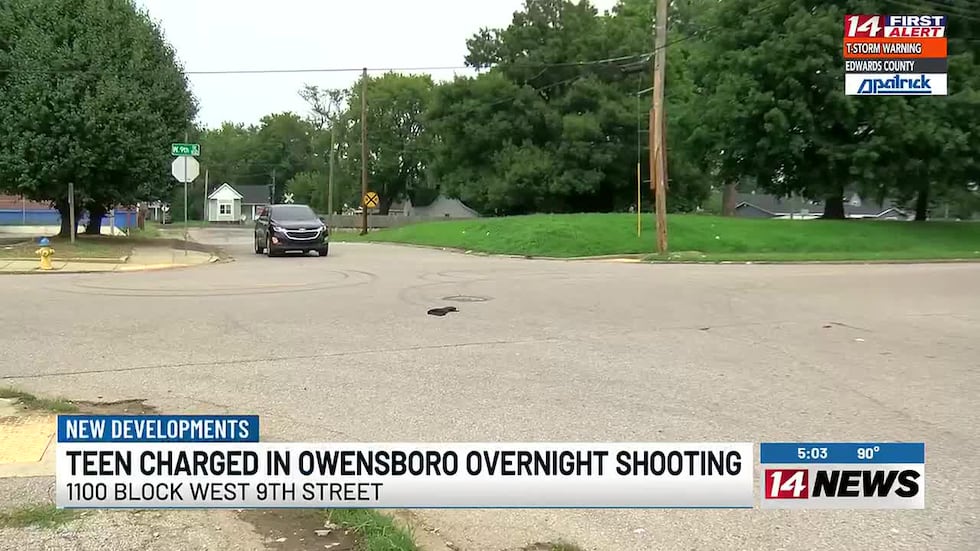Teen charged in overnight shooting Sunday in Owensboro