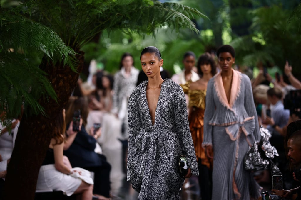 Dior created a forest within the gardens of the Musée Rodin in Paris. Photo: Reuters