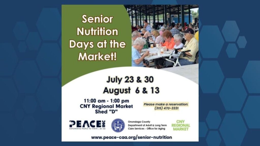 Senior Nutrition Days at the CNY Regional Market this summer