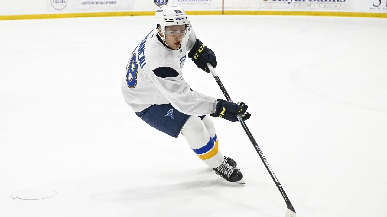 Forward, who scored 128 goals past three seasons at junior level including 51 last season, is a longshot to make Blues out of camp but will do his darndest to try, disrupt what is already a crowded group up front