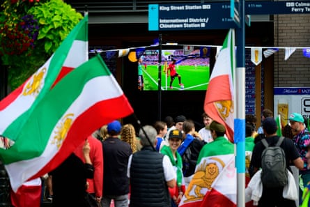 people with flags