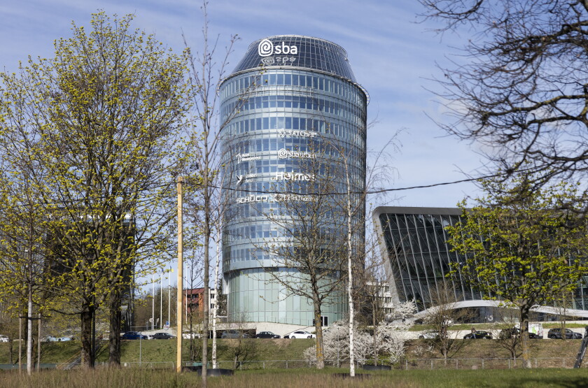 Outside SBA Home's headquarters in Vilnius, Lithuania.