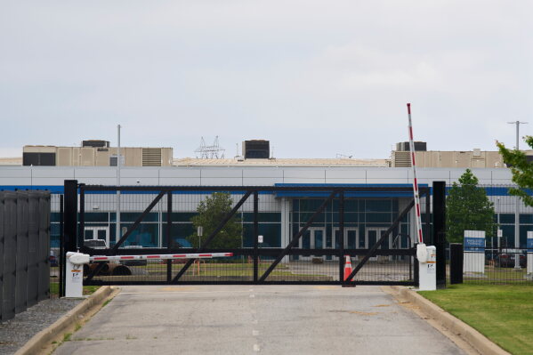The xAI data center is seen, May 7, 2025, in Memphis, Tenn. (AP Photo/George Walker IV, File)