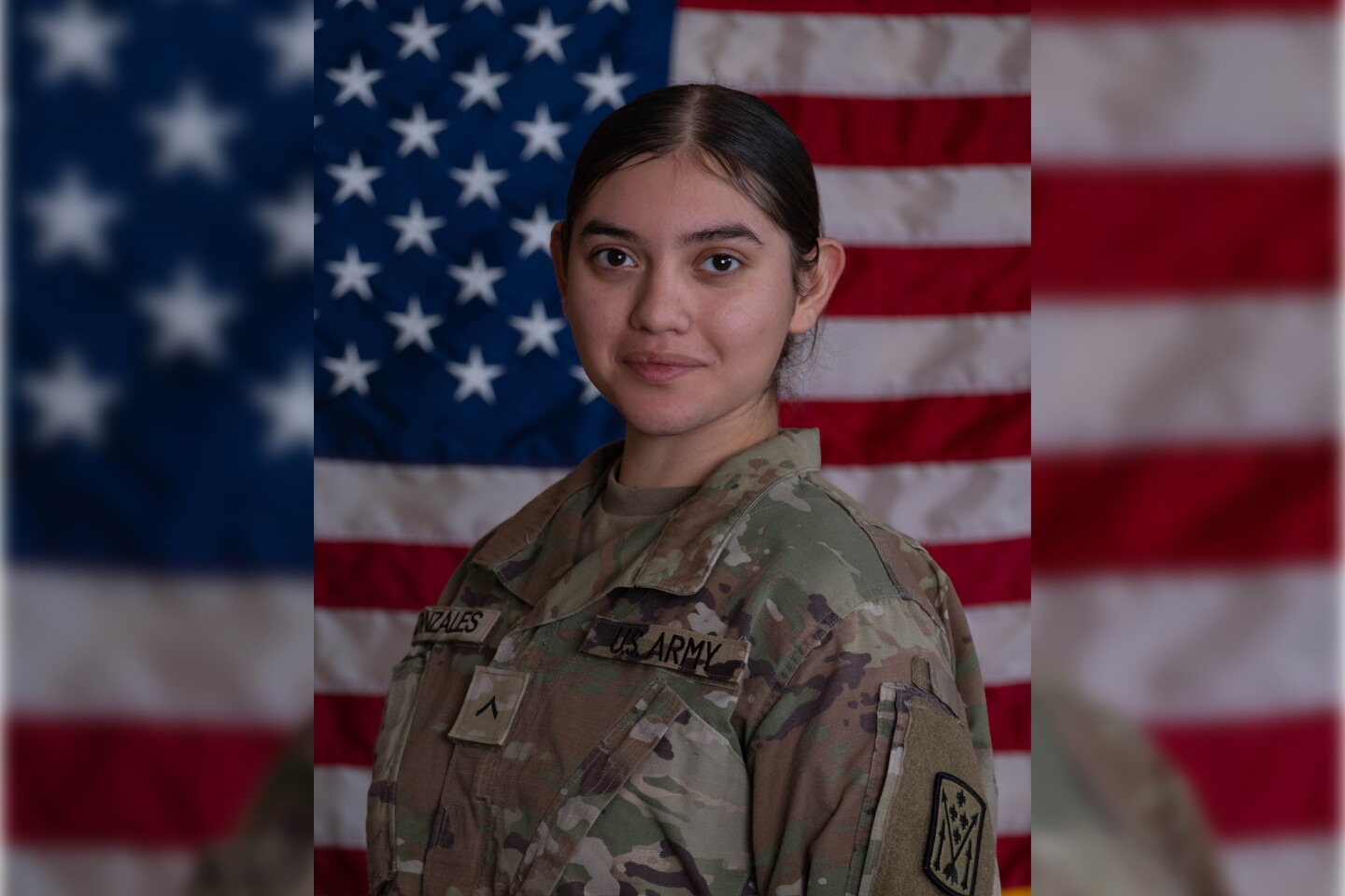 This undated image provided by the U.S. Army shows Pvt. Isabella Gonzales, 19, of Carrollton, Texas. (U.S. Army via AP)
