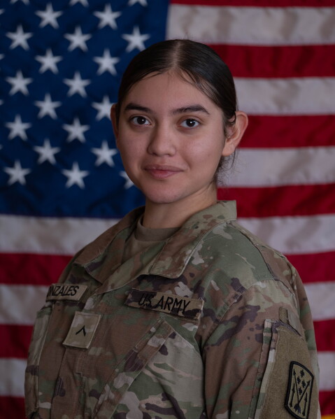 This undated image provided by the U.S. Army shows Pvt. Isabella Gonzales, 19, of Carrollton, Texas. (U.S. Army via AP)