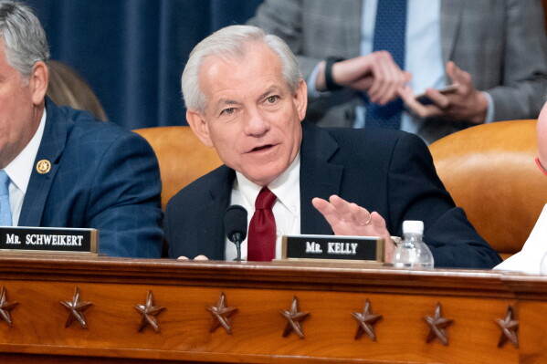 Rep. David Schweikert, R-Ariz., speaks during a hearing of the House Committee on Ways and Means on Capitol Hill, Sept. 24, 2024, in Washington. (AP Photo/Mark Schiefelbein, File)