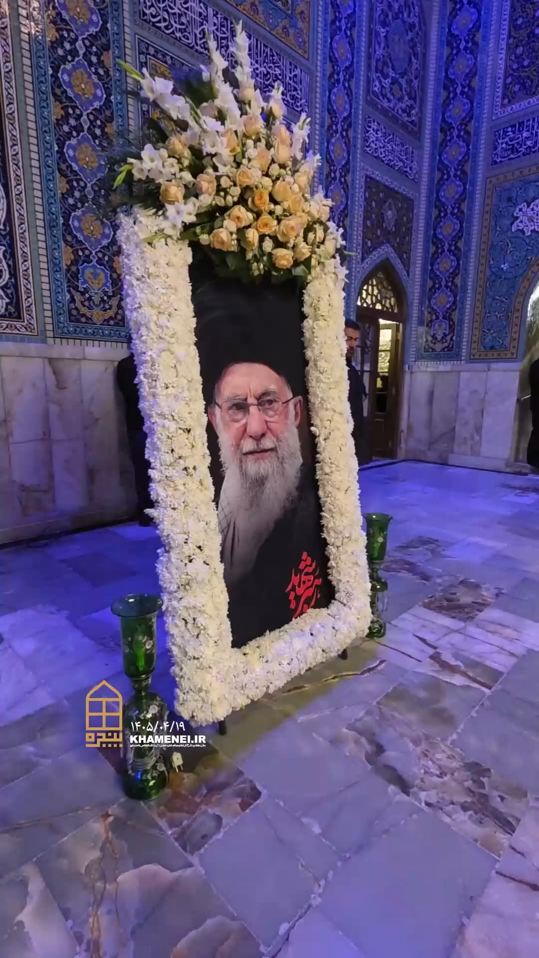<p>Video of Khamenei's tomb was published Friday</p>