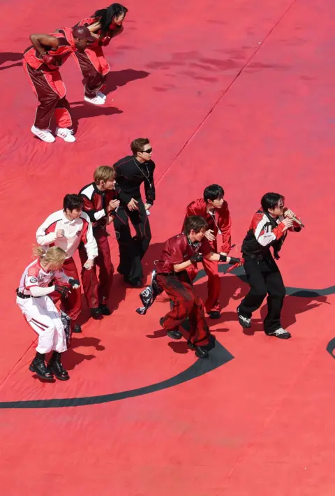 Getty Images
South Korean K-pop group BTS performs