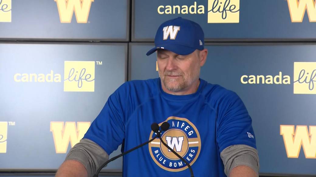 Click to play video: 'RAW: Blue Bombers Mike O’Shea Interview – July 24'