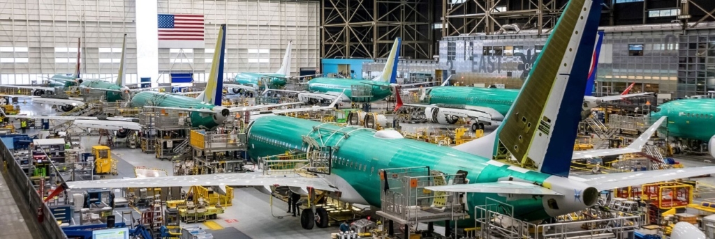 Boeing 737 max production factory