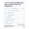 Gemini usage for professional, gov't services, and civic obligations