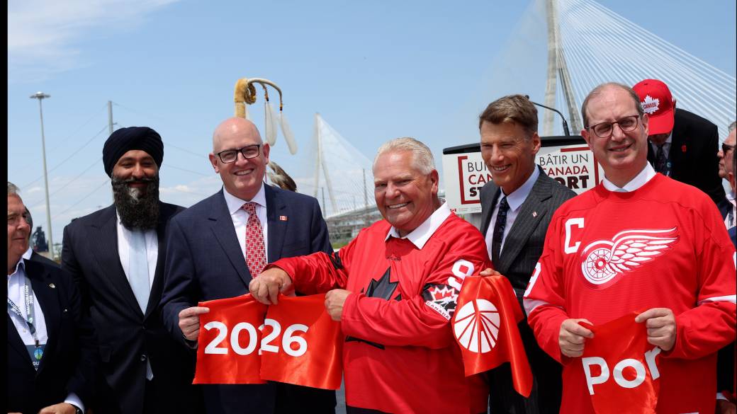 Click to play video: 'Canada’s Gordie Howe bridge opening catches Trump’s attention'