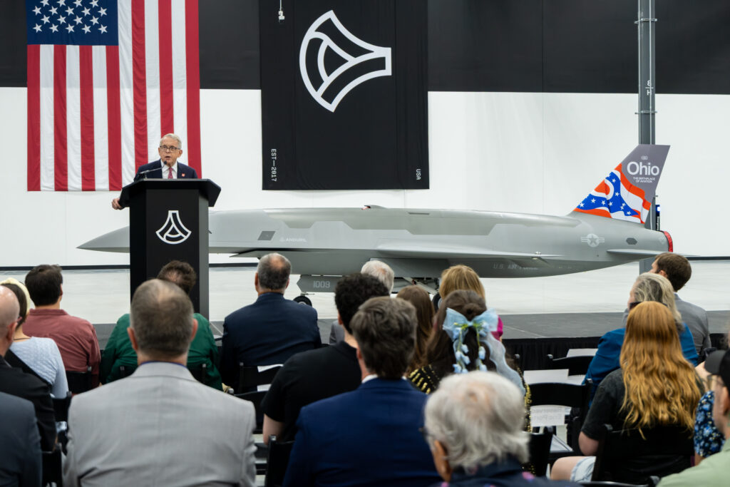 Anduril unveils first YFQ-44A at Ohio Arsenal