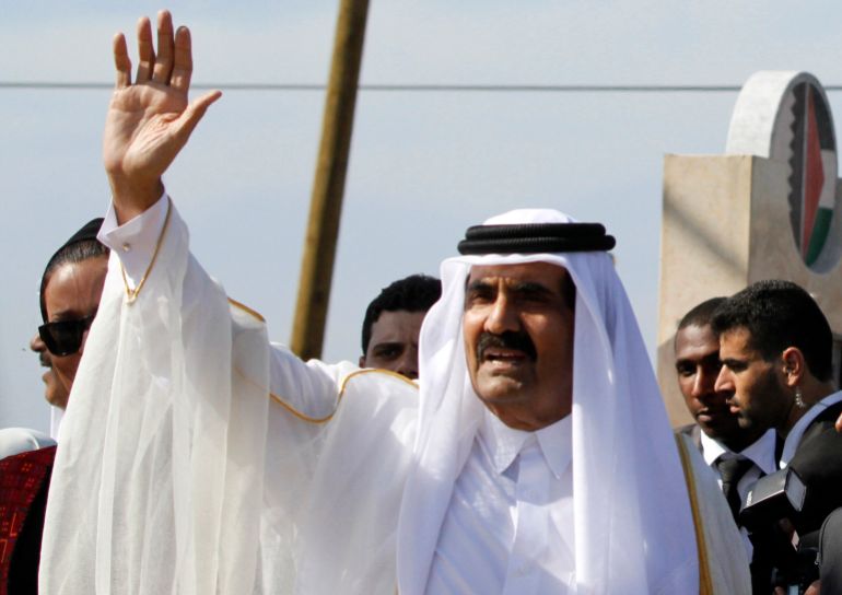 Former Emir of Qatar Sheikh Hamad bin Khalifa al-Thani