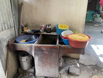 Setup for corn making process