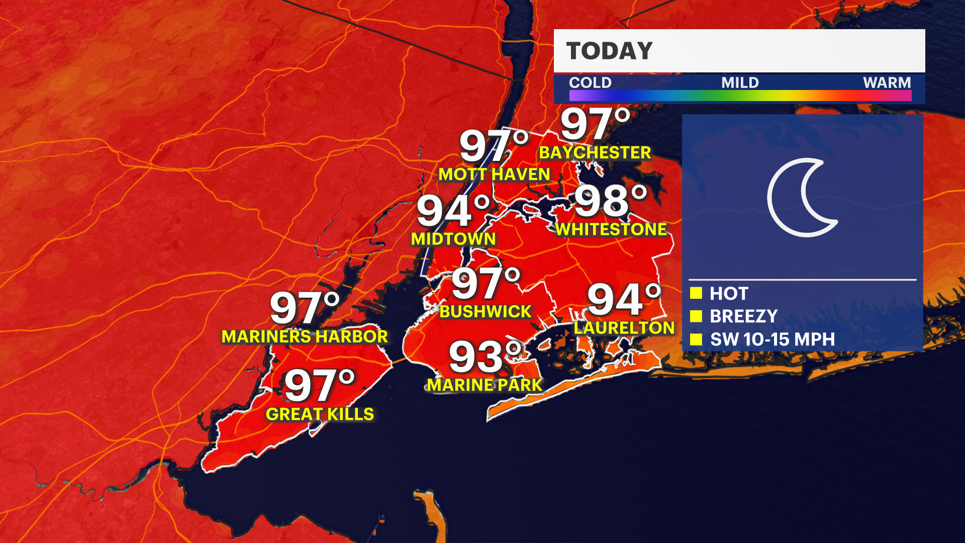 Extreme Heat, Poor Air Quality and Dangerous Rip Currents