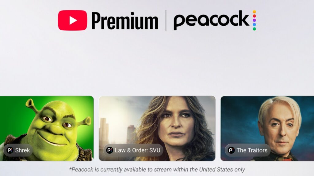Peacock to Be Included With YouTube Premium in Major Streaming Tie