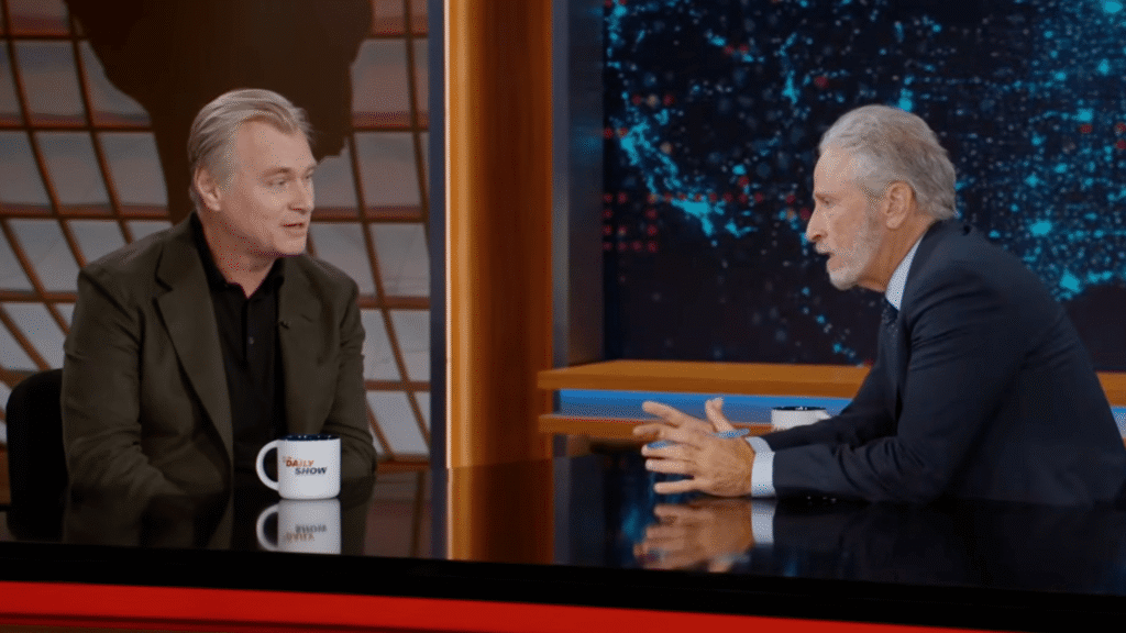 Jon Stewart Gushes Over ‘The Odyssey’: “Holy Sh*t, It’s Staggering” Jon Stewart Gushes Over ‘The Odyssey’: “Holy Sh*t, It’s Staggering”