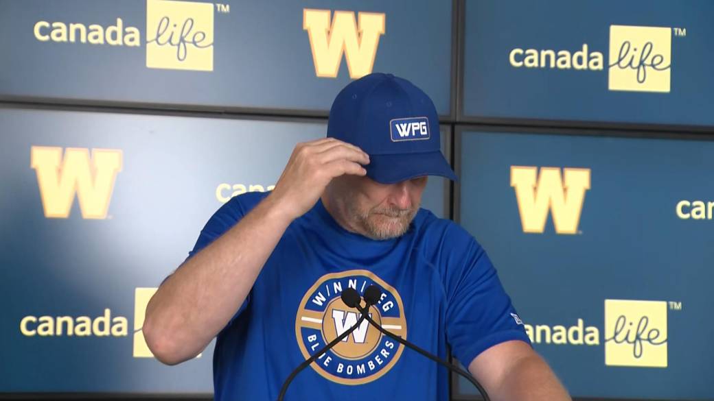 Click to play video: 'RAW: Blue Bombers Mike O’Shea Interview – July 30'