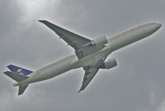 Saudia Boeing 777-200ER in flight