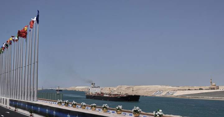 Drone hits gas vessel near Suez Canal, threatening to expand Iran war Drone hits gas vessel near Suez Canal, threatening to expand Iran war