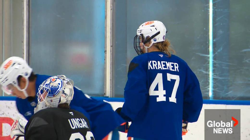 Click to play video: 'Three women join NHL development camp roster for first time'
